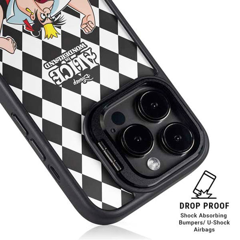 Disney Alice in Wonderland Queen of Hearts Off with their Head! iPhone 15 Pro Kickstand Case